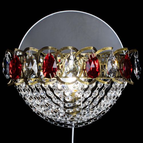 Бра Астра Сетка под бронзу Красная в Сочи Гусь Хрустальный