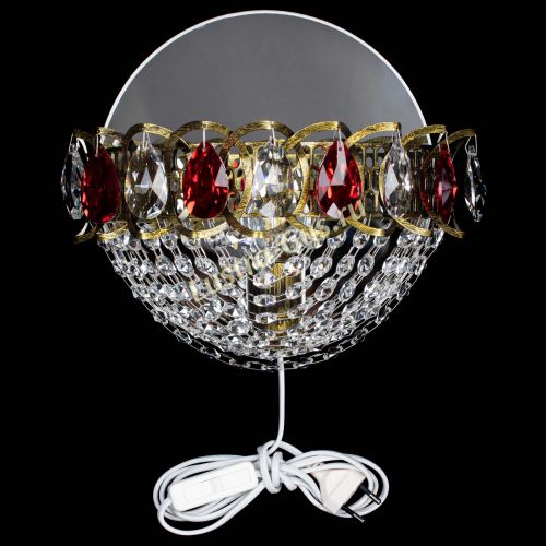 Бра Астра Сетка под бронзу Красная в Сочи Гусь Хрустальный