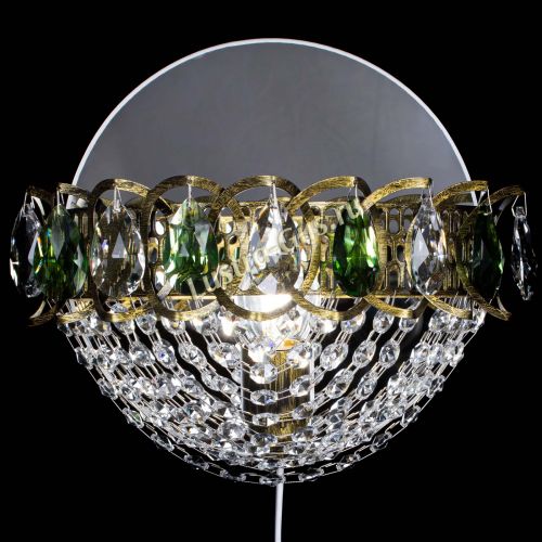 Бра Астра Сетка под бронзу Зеленая в Сочи Гусь Хрустальный