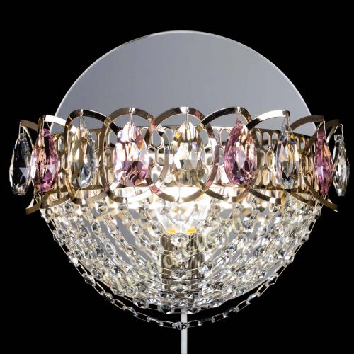 Бра Астра Сетка розовая в Сочи Гусь Хрустальный