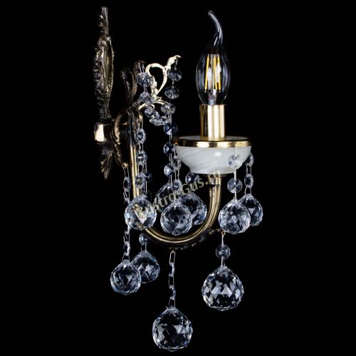 Бра Веста №1 с камнем шар в Сочи Гусь Хрустальный