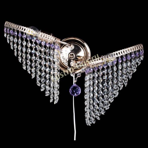 Бра Бутоны №2 фиолетовая в Сочи Гусь Хрустальный