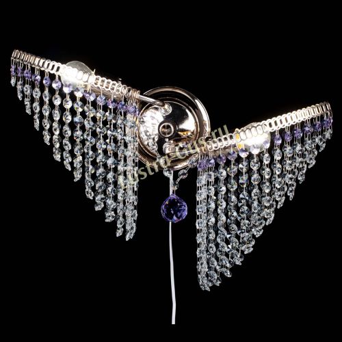 Бра Бутоны №2 фиолетовая в Сочи Гусь Хрустальный