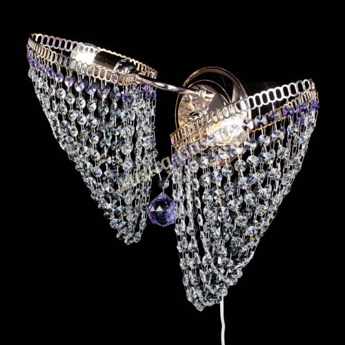 Бра Бутоны №2 фиолетовая в Сочи Гусь Хрустальный