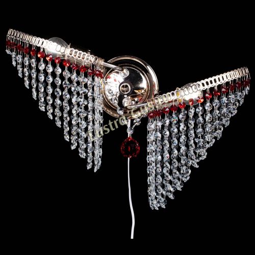 Бра Бутоны №2 красная в Сочи Гусь Хрустальный