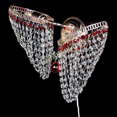 Бра Бутоны №2 красная в Сочи Гусь Хрустальный