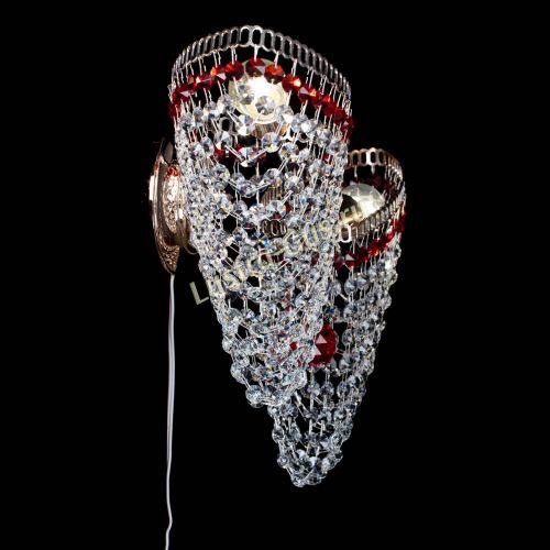 Бра Бутоны №2 красная в Сочи Гусь Хрустальный