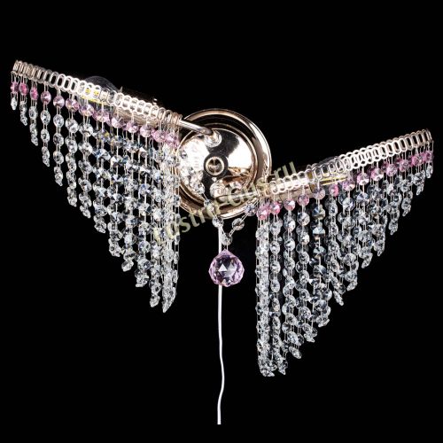 Бра Бутоны №2 розовая в Сочи Гусь Хрустальный