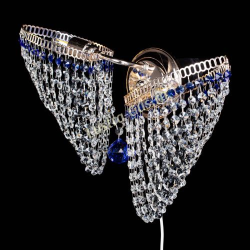 Бра Бутоны №2 синяя в Сочи Гусь Хрустальный