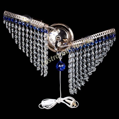 Бра Бутоны №2 синяя в Сочи Гусь Хрустальный