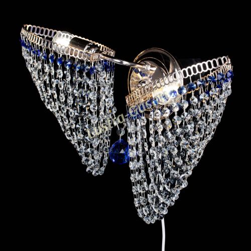 Бра Бутоны №2 синяя в Сочи Гусь Хрустальный