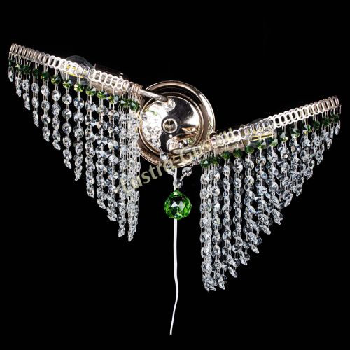 Бра Бутоны №2 зеленая в Сочи Гусь Хрустальный