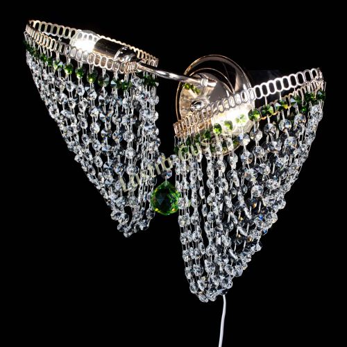 Бра Бутоны №2 зеленая в Сочи Гусь Хрустальный