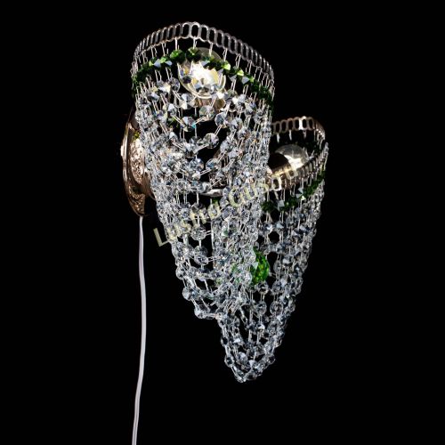 Бра Бутоны №2 зеленая в Сочи Гусь Хрустальный