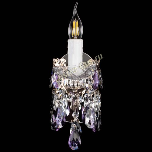 Бра Елизавета №1 мини фиолетовая в Сочи Гусь Хрустальный