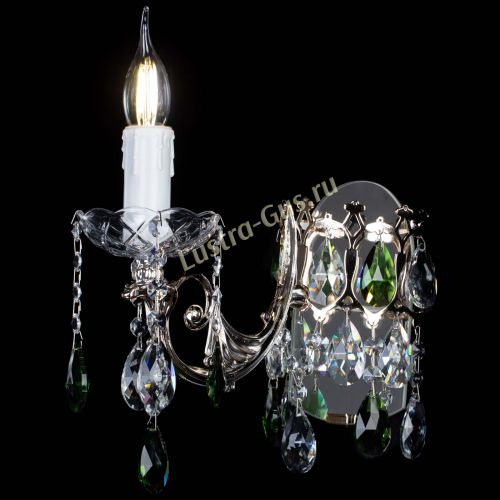 Бра Елизавета №1 мини зеленая в Сочи Гусь Хрустальный
