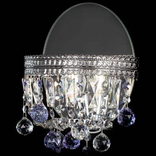 Бра Флоренция шар фиолетовая в Сочи Гусь Хрустальный