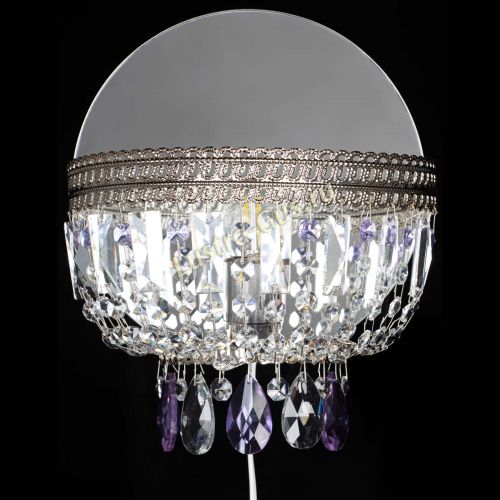 Бра Флоренция журавлик фиолетовая в Сочи Гусь Хрустальный