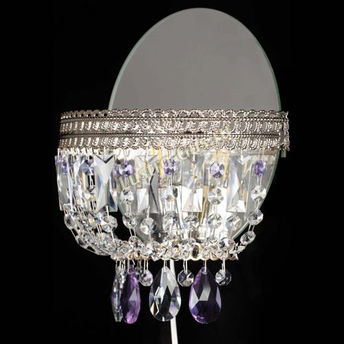 Бра Флоренция журавлик фиолетовая в Сочи Гусь Хрустальный