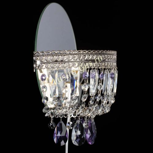 Бра Флоренция журавлик фиолетовая в Сочи Гусь Хрустальный