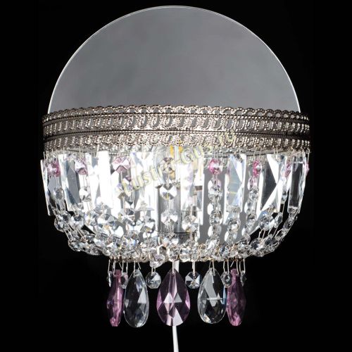 Бра Флоренция журавлик розовая в Сочи Гусь Хрустальный