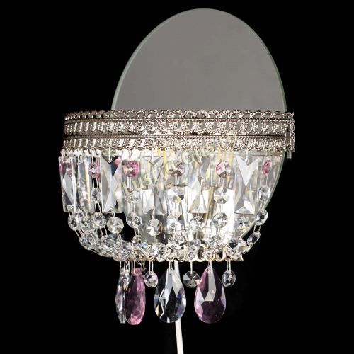 Бра Флоренция журавлик розовая в Сочи Гусь Хрустальный