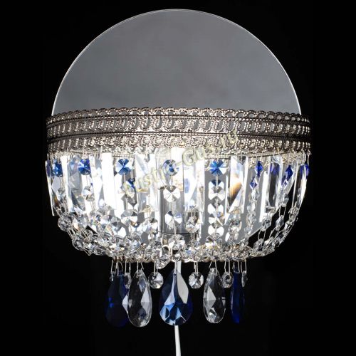 Бра Флоренция журавлик синяя в Сочи Гусь Хрустальный