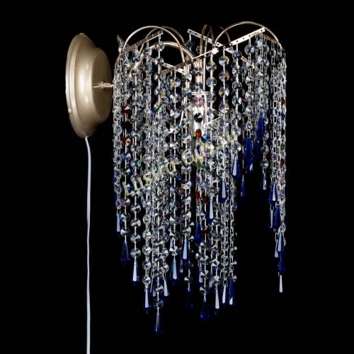 Бра Иволга №3 синяя в Сочи Гусь Хрустальный