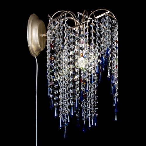 Бра Иволга №3 синяя в Сочи Гусь Хрустальный