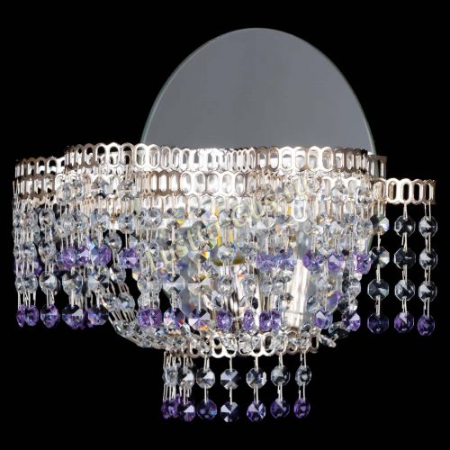 Бра Камелия обтикон Фиолетовая в Сочи Гусь Хрустальный