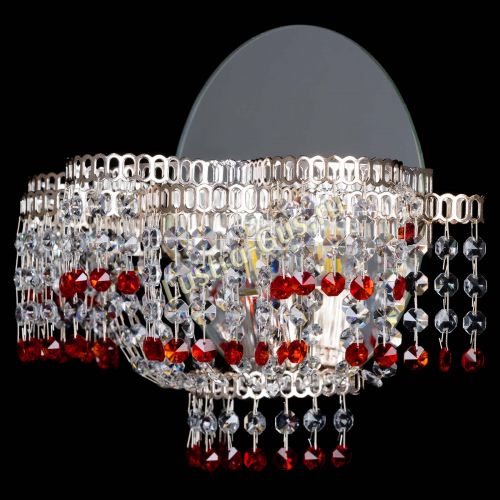 Бра Камелия обтикон Красная в Сочи Гусь Хрустальный