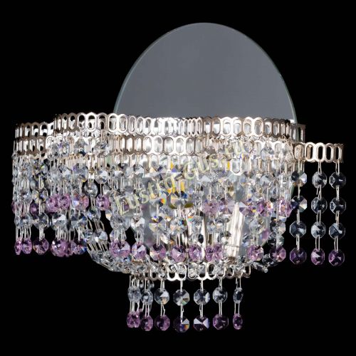 Бра Камелия обтикон Розовая в Сочи Гусь Хрустальный