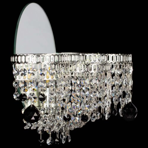 Бра Камелия шар черная в Сочи Гусь Хрустальный