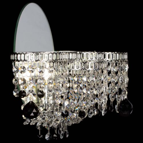 Бра Камелия шар черная в Сочи Гусь Хрустальный