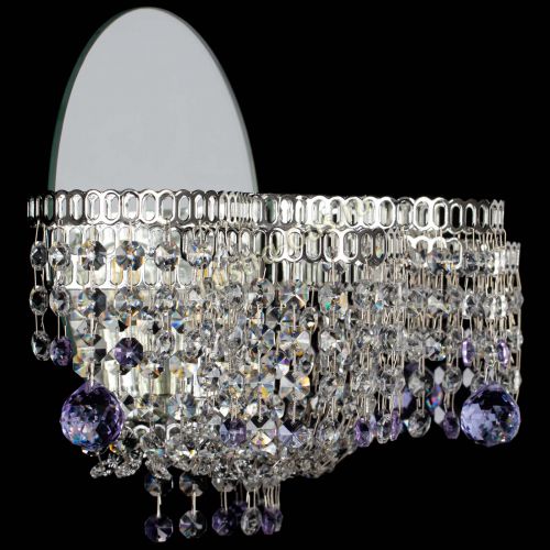 Бра Камелия шар фиолетовая в Сочи Гусь Хрустальный