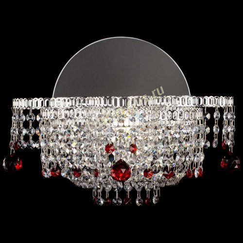 Бра Камелия шар красная в Сочи Гусь Хрустальный