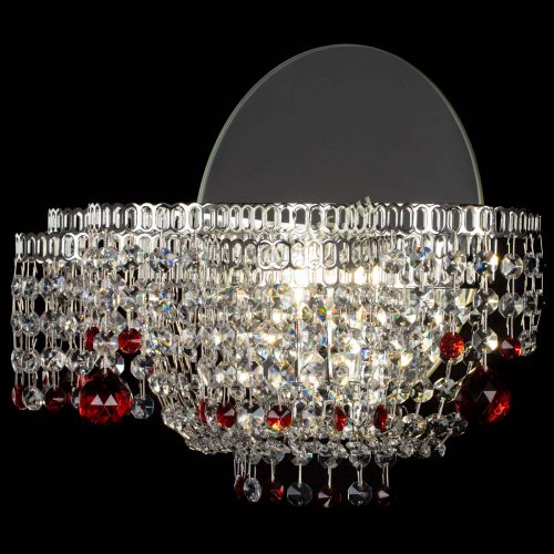 Бра Камелия шар красная в Сочи Гусь Хрустальный