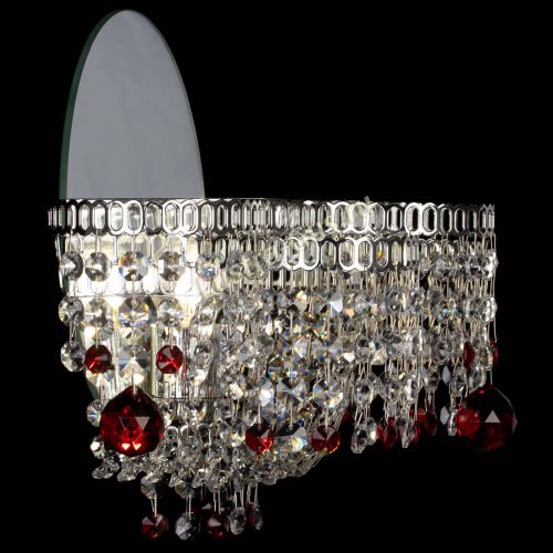 Бра Камелия шар красная в Сочи Гусь Хрустальный