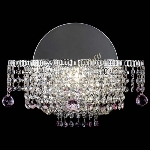 Бра Камелия шар розовая в Сочи Гусь Хрустальный