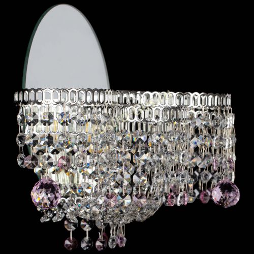 Бра Камелия шар розовая в Сочи Гусь Хрустальный