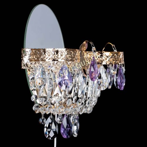 Бра Камея Флора фиолетовая в Сочи Гусь Хрустальный