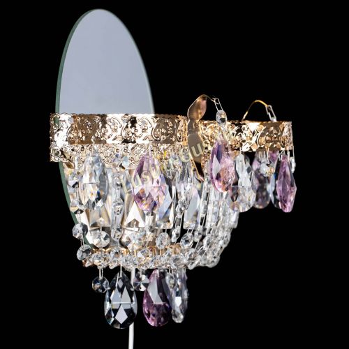 Бра Камея Флора розовая в Сочи Гусь Хрустальный