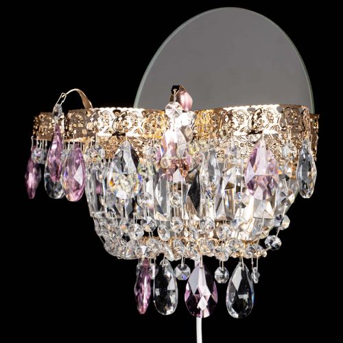 Бра Камея Флора розовая в Сочи Гусь Хрустальный