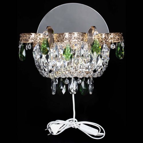 Бра Камея Флора зеленая в Сочи Гусь Хрустальный