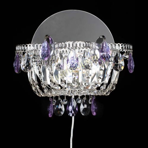 Бра Камея фиолетовая в Сочи Гусь Хрустальный