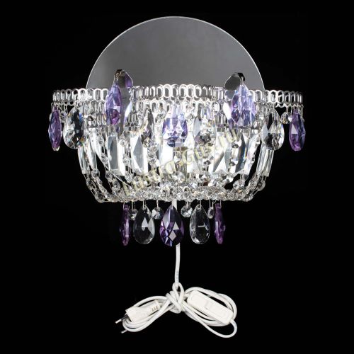 Бра Камея фиолетовая в Сочи Гусь Хрустальный