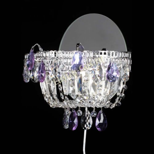 Бра Камея фиолетовая в Сочи Гусь Хрустальный