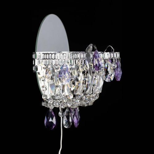 Бра Камея фиолетовая в Сочи Гусь Хрустальный