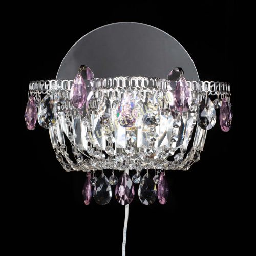 Бра Камея розовая в Сочи Гусь Хрустальный