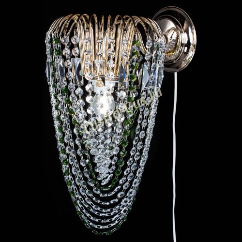 Бра Каскад Водоворот зеленая в Сочи Гусь Хрустальный